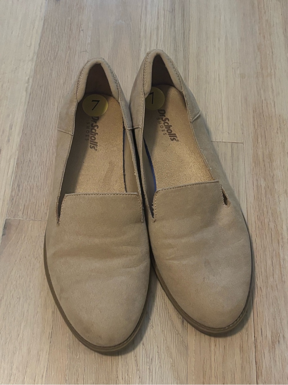 Dr. Scholl's Women’s Tan Suede Slip-On Loafers